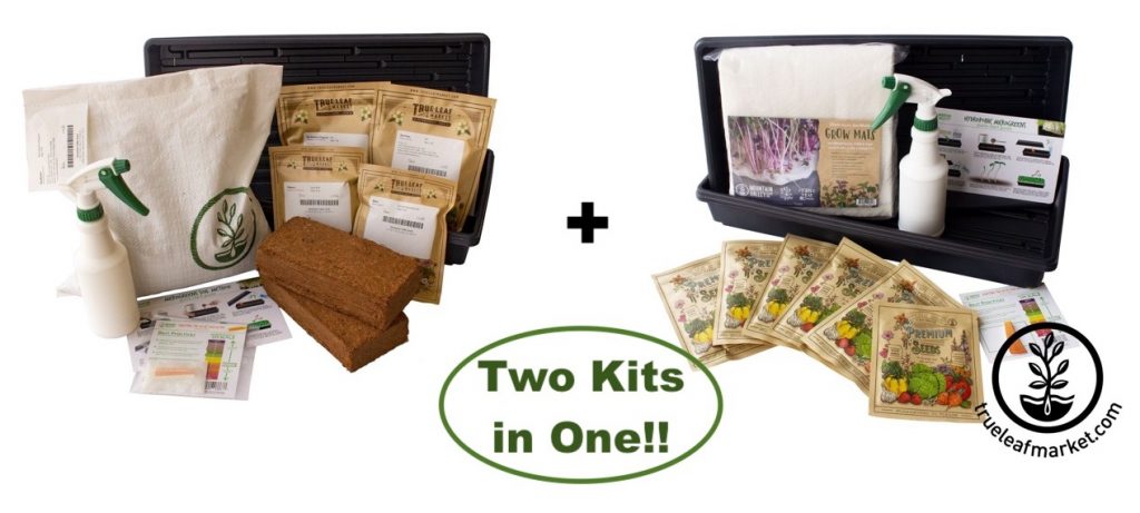 Deluxe Combo Starter Kit is Two Microgreens Kits In One