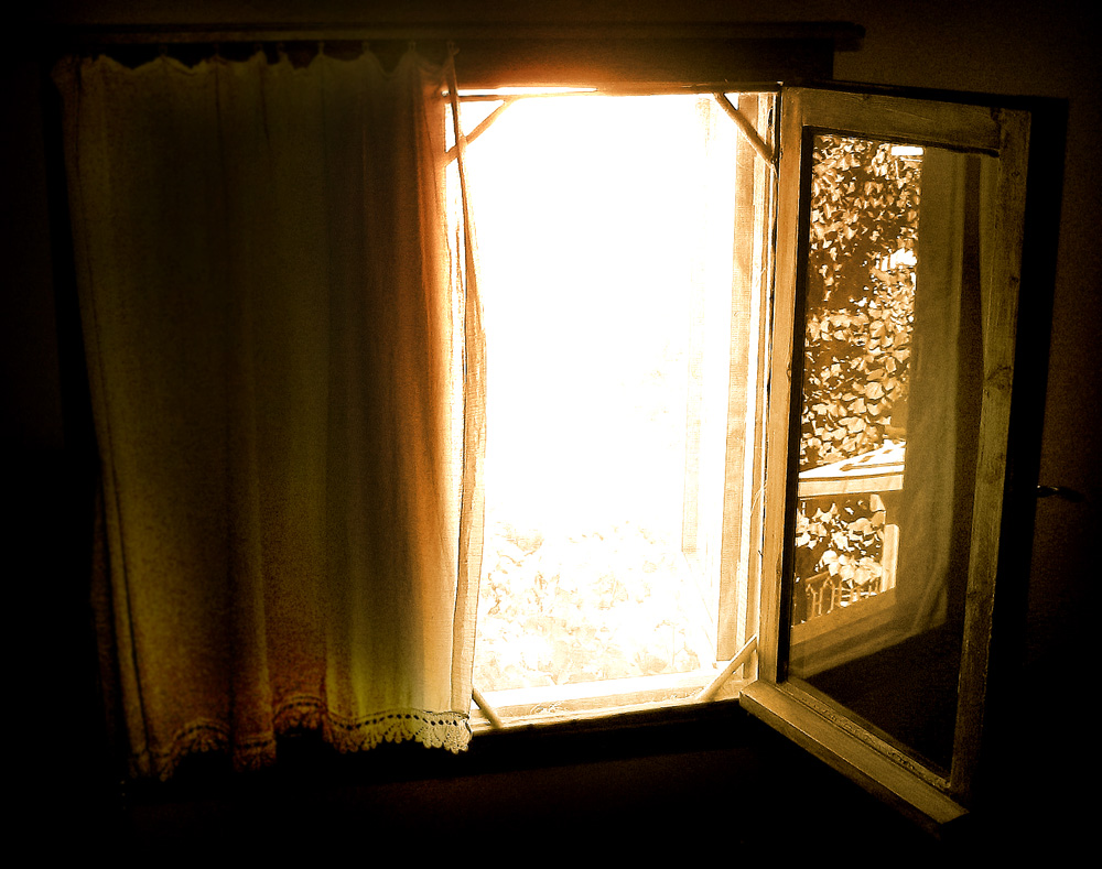 Daylight shining through window